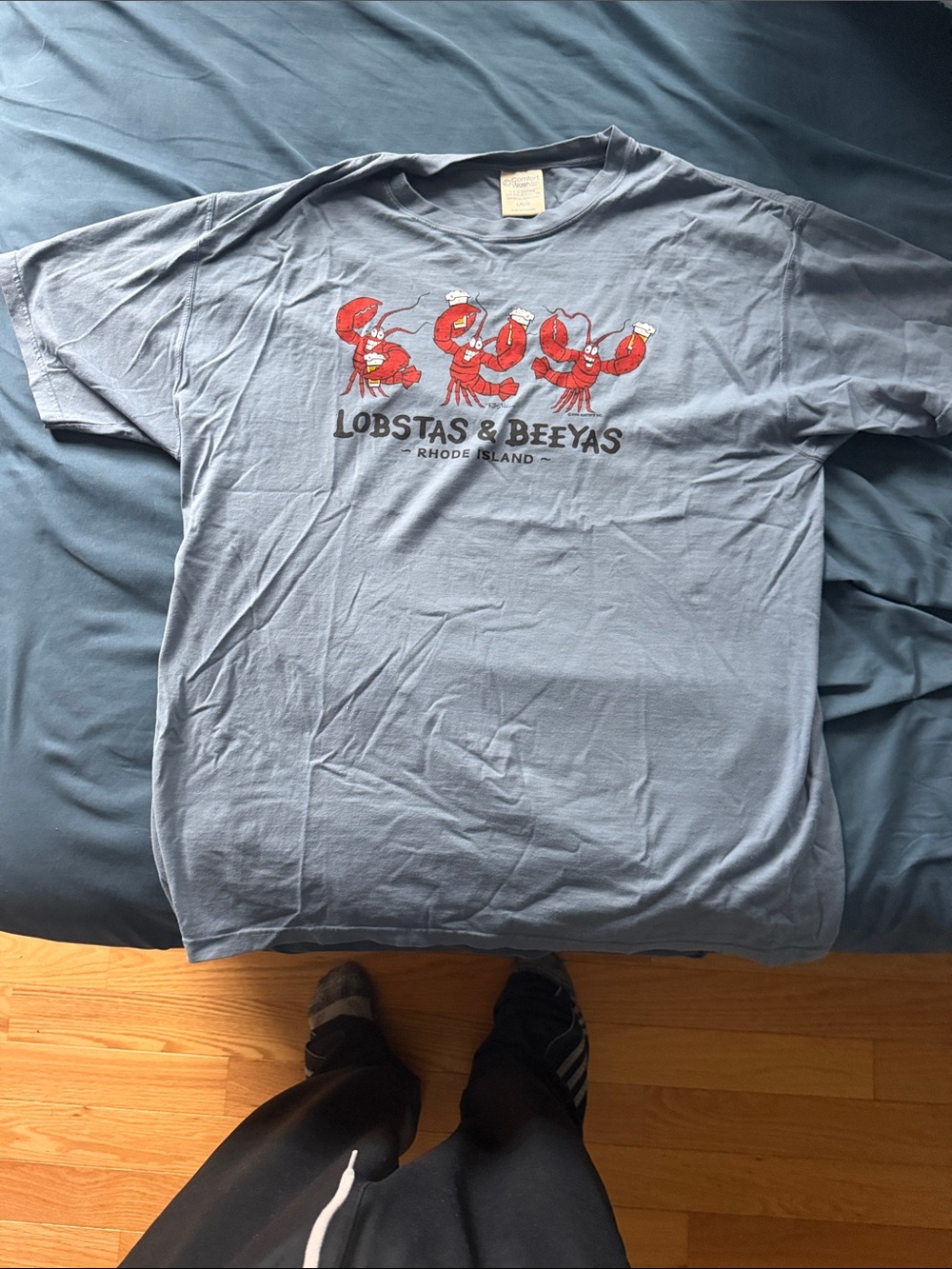Rhode Island Men's Graphic T-Shirt - Light Blue